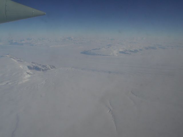 the first Transantarctic Mountains appear
